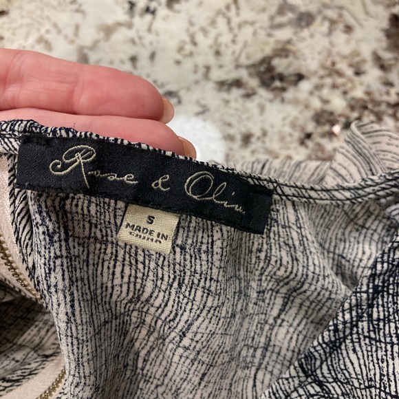 Ombré cream and black blouse - Picture 3 of 5